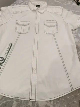 Camisa manga corta blanca