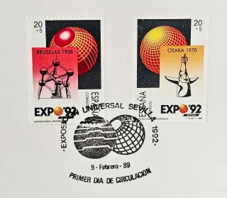 Francobolli EXPO SEVILLA 1992 Documento #2 Collezione