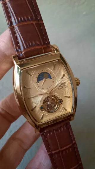 Orologio Jinskin Automatico Uomo Oro Marrone