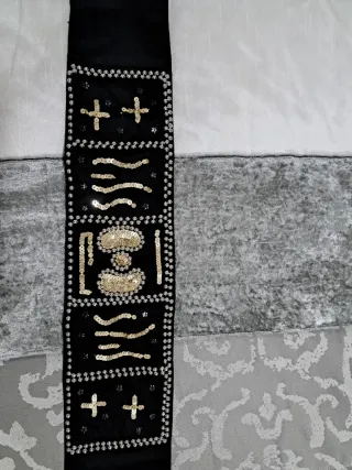 Vestido Chic & Rose Negro con Dorado Talla M