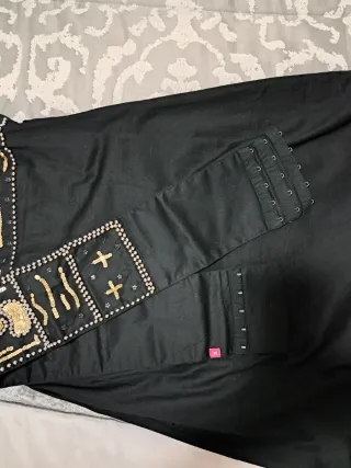 Vestido Chic & Rose Negro con Dorado Talla M