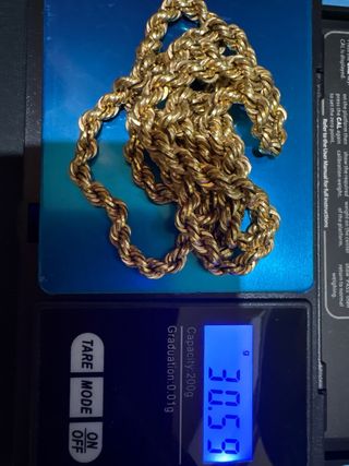 Cadena Oro 18k Cordon Salomonico 5.5mm 71cm