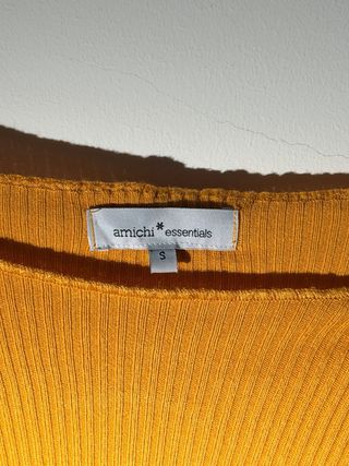 Jersey Amichi Mostaza Manga Larga