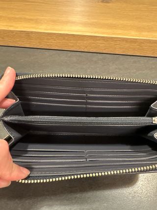 Billetera Coach Mujer Negra y Blanca