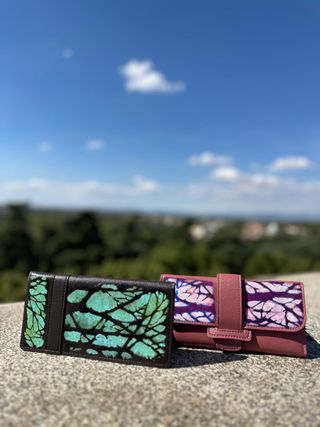 Cartera pintada a mano personalizada