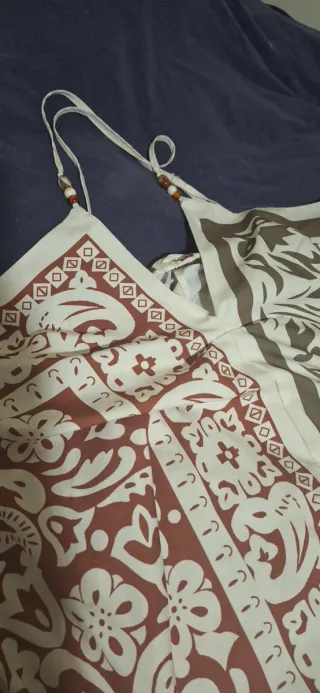 Vestido largo estampado