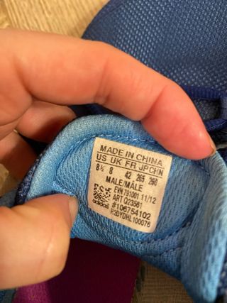 Zapatillas Adidas Azul y Blanco