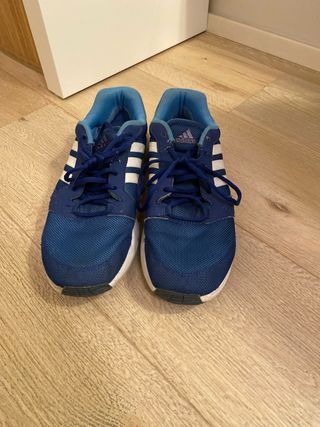 Zapatillas Adidas Azul y Blanco