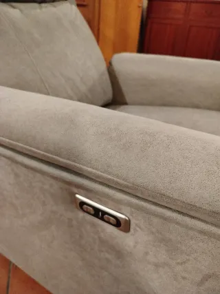 Sillón relax elevador eléctrico gris