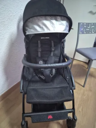 Silla Maclaren Atom con barra delantera apta avion