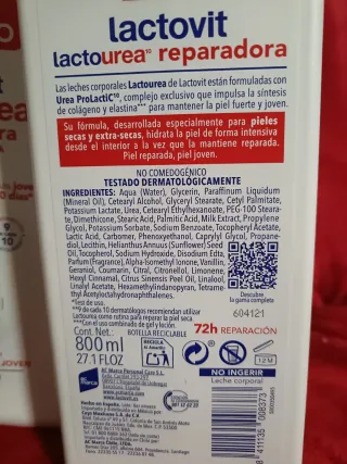 Lactovit Lactourea Reparadora Piel Extra-Seca x2