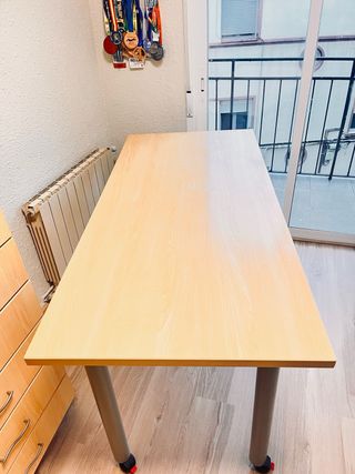 Mesa de madera maciza estudio 150x70cm