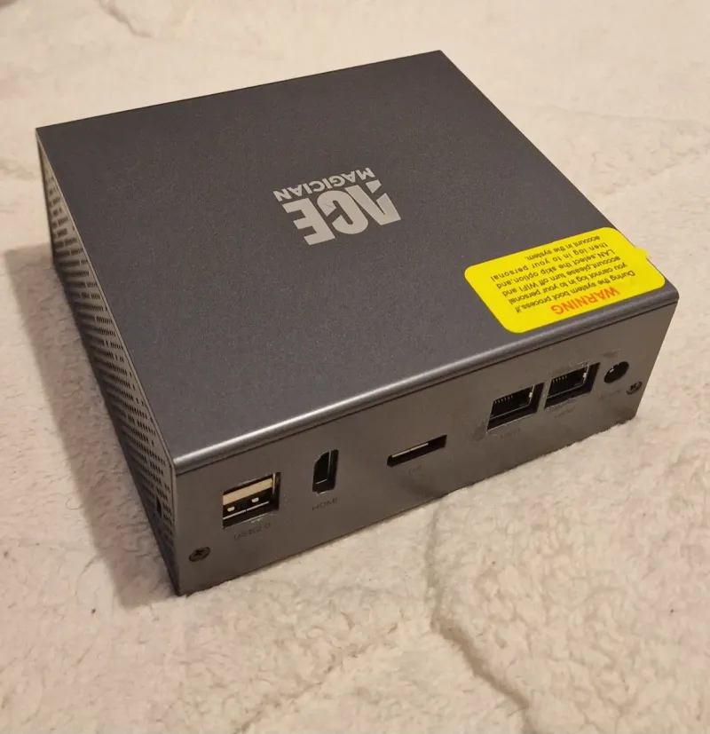 Mini PC ACE MAGICIAN 16GB RAM 512GB SSD afbeelding 2