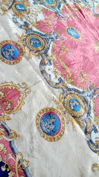 Pañuelo Vintage Carlo Margo estampado Barroco