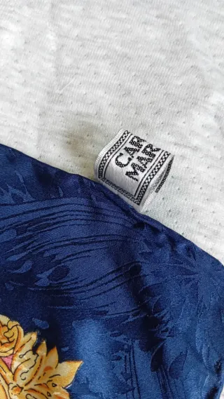 Pañuelo Vintage Carlo Margo estampado Barroco