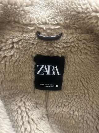 Cazadora Zara Piel y Borrego