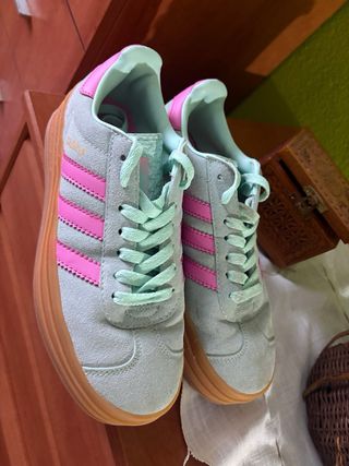 Adidas Gazelle Turquesa  y Rosa