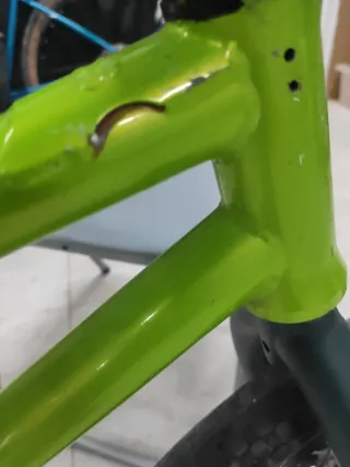 Bicicleta BMX verde