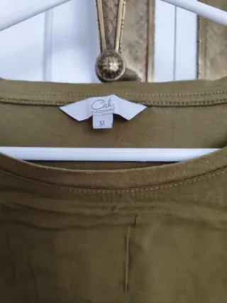 Camiseta manga larga verde militar