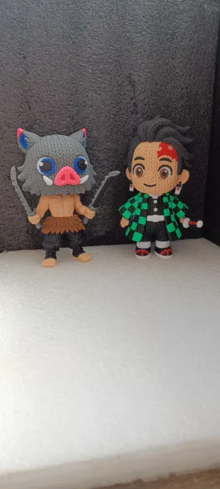 Figuras Anime 3D Impresas Crochet