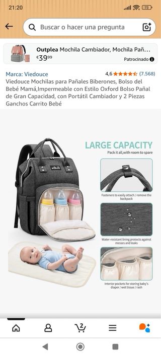 Mochila para bebé