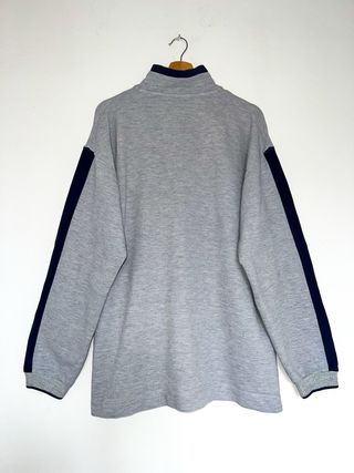 Nike Vintage 90s Retro Half Zip Sweatshirt Grey