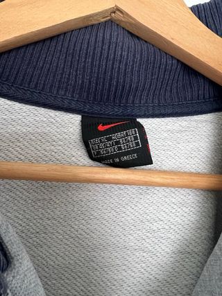 Nike Vintage 90s Retro Half Zip Sweatshirt Grey