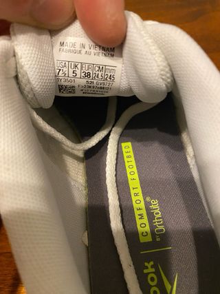 Scarpe Reebok bianche e argento