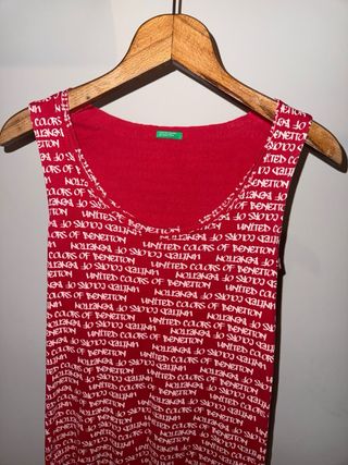 United Colors of Benetton Blusa Roja Talla M
