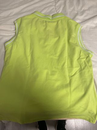 Camiseta chaleco verde lima mujer