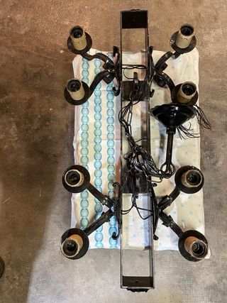 Bellissimo Lampadario ferro battuto da soffitto