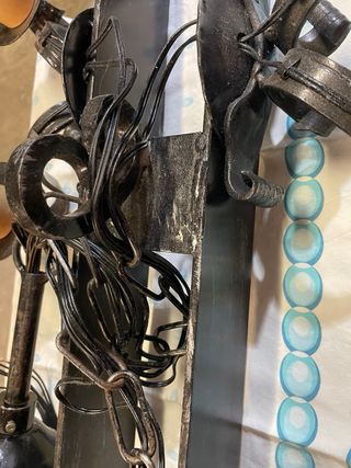 Bellissimo Lampadario ferro battuto da soffitto