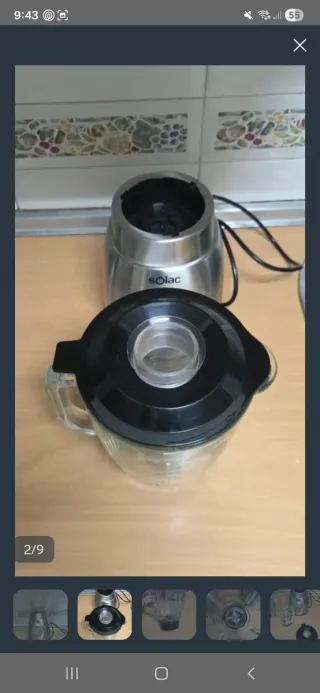 Batidora de vaso Solac vidrio