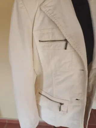 Chaqueta IW IMPLICATE Blanca de pana