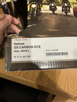 Casco BMW GS Carbon+Connected Ride U1 Talla 58-59L