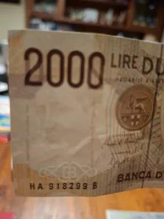 Lotto 3 Banconote Italiane Lire 10000, 5000, 2000