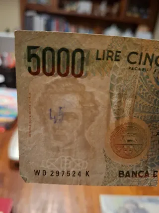 Lotto 3 Banconote Italiane Lire 10000, 5000, 2000