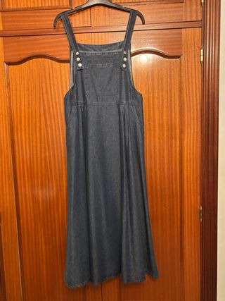 Peto vaquero largo azul