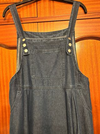 Peto vaquero largo azul