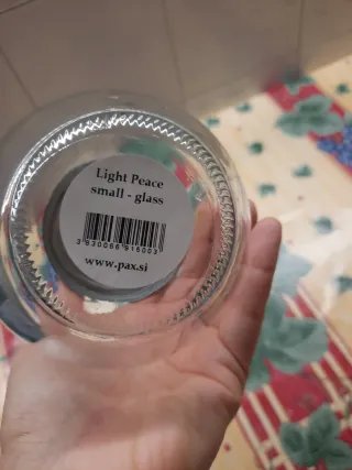 Lanterna portacandele in vetro e metallo