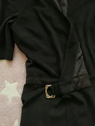 Vestido Mango antelina negro Talla S