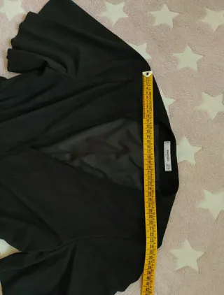 Vestido Mango antelina negro Talla S