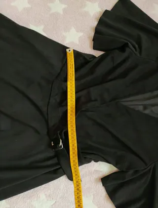 Vestido Mango antelina negro Talla S