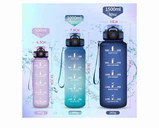 Botella de agua deportiva 1.5L