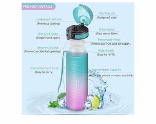 Botella de agua deportiva 1.5L