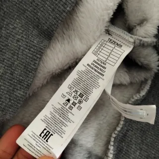 Sudadera cuadros gris y blanco