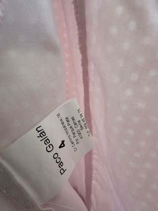 Vestido Flamenca Rosa Lunares Niña