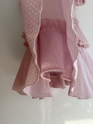 Vestido Flamenca Rosa Lunares Niña