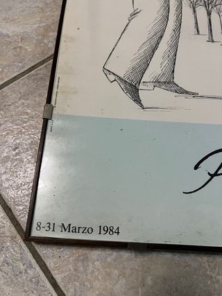 Poster vintage Peynet Salone La Stampa 1984