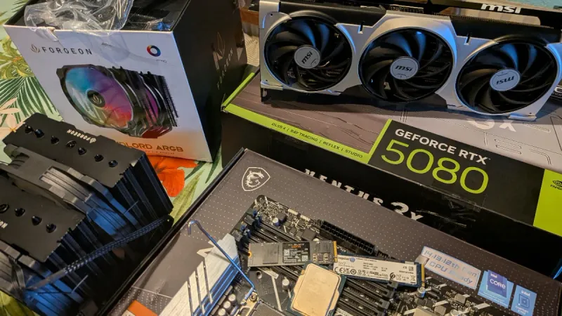RTX 5080 2+4Tb 64Gb RAM PB Z690 WiFi I5 14600KF afbeelding 5